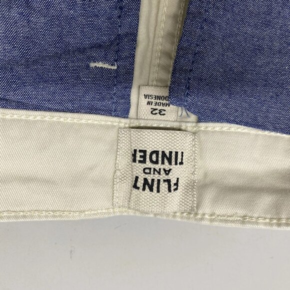 NEW FLINT AND TINDER Men’s 365 Chino Shorts 9” Inseam Size 32 Salt - Picture 9 of 9